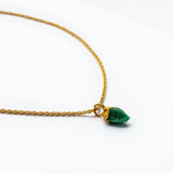 MUKILA Gold Chain with Morralla Emerald