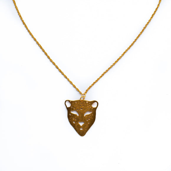 MUKILA Gold Chain with Cat Face